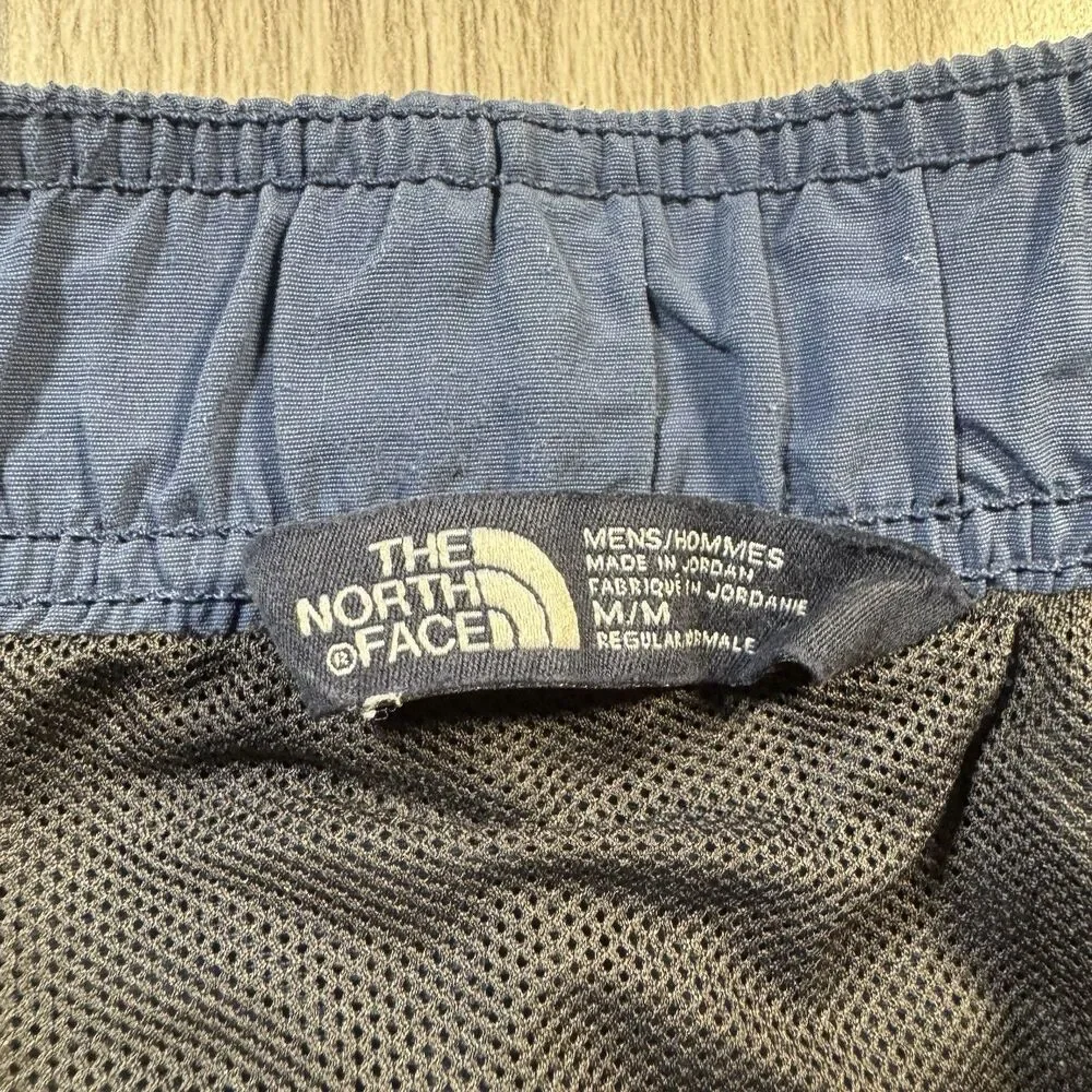 The North Face Lined Swim Trunks Men’s M Blue Elastic Waist Logo Quick Dry
